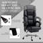 Chaises de bureau réglables noires de 26,4 po x 25,6 po x 48,4 po avec siège pivotant et inclinable