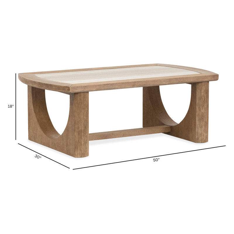 Table basse avec table de bout Orton, 2 pièces: table basse, table de bout
