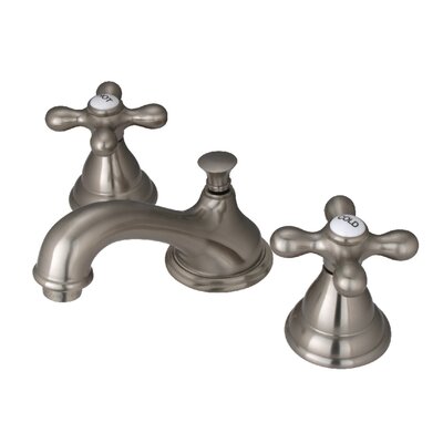 Widespread Bathroom Faucet with Drain Assembly and Double Metal Cross Handles -  Kingston Brass, ES5568AX