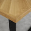 Tyree Oak Rectangular Wood Top Dining Table with Steel Base-363685079-363685073