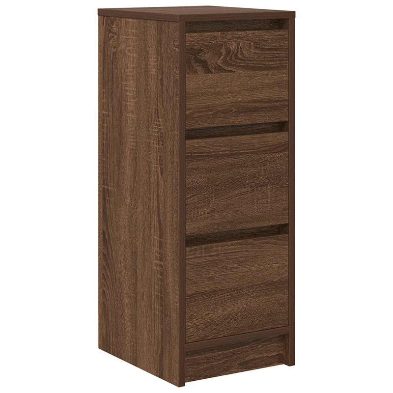 Sideboard 29.5X34x76 Cm Engineered Wood, Brown Oak