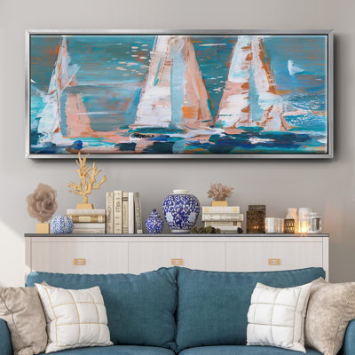 Pop Regatta II - toile encadrée