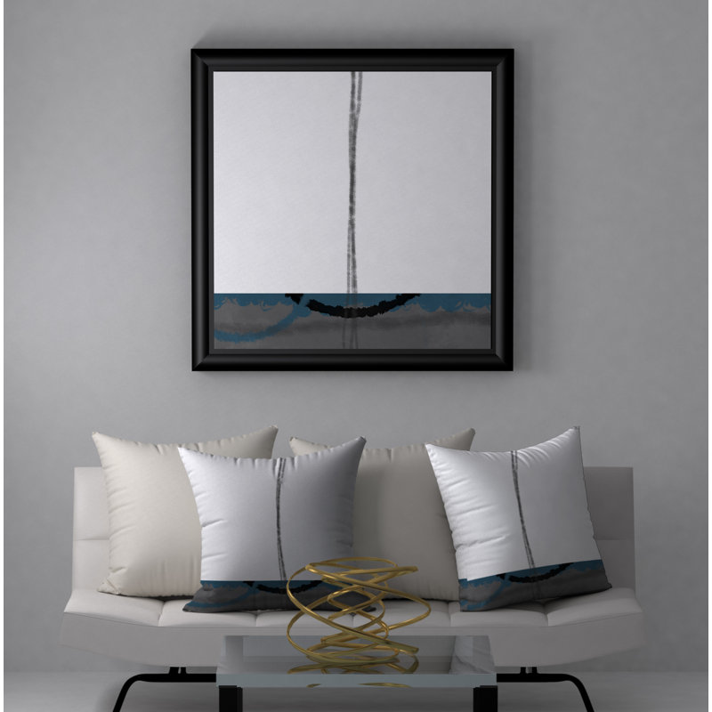 Abstract Throw Pillow, 20" H x 20" W