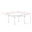 5 Piece Modern Dining Table Set Includes a Rectangle Wooden Table with Dropleaf and 4 Linen Fabric Parson Chairs, Oak-1744598663-1744598659
