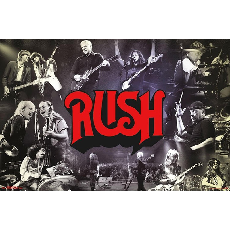 " Rush ", 22.25" H x 34" W x 0.05" D, Wrapped Canvas