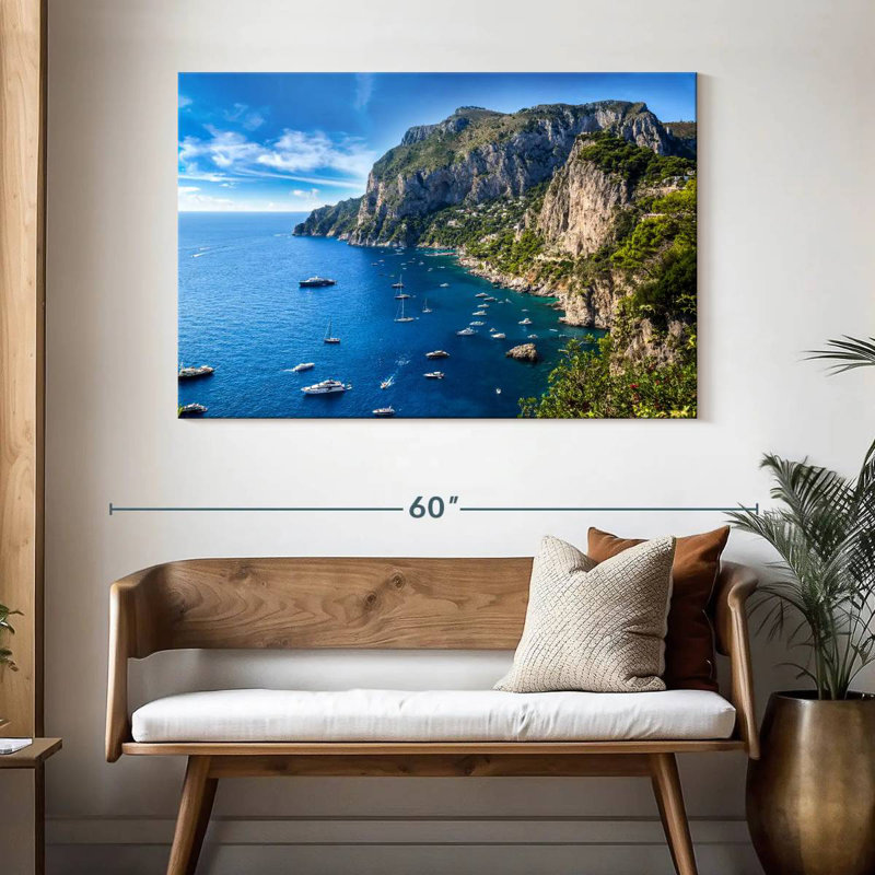 Gillard, île de Capri, H 32 po x l 48 po