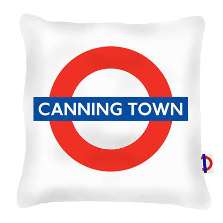 Canning Town Tube Station London Transport Cushion