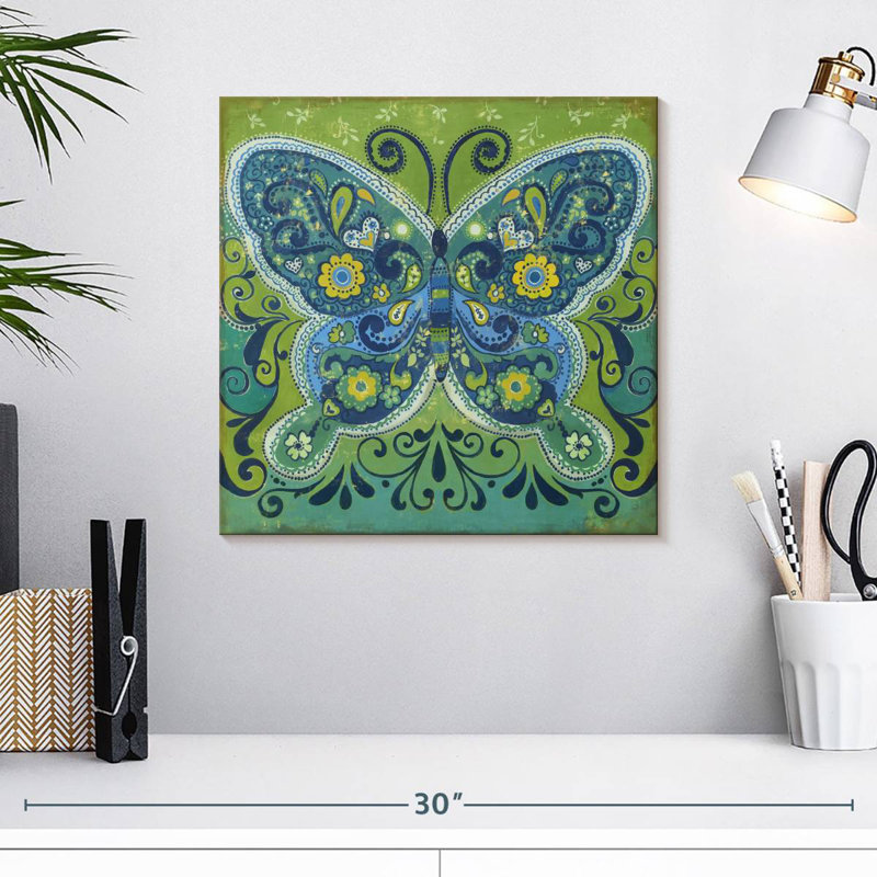 Papillon Brampt mosaïque, H 16 po x l 16 po
