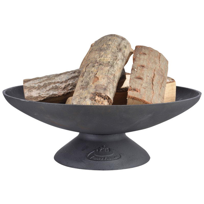 Cast Iron Firebowl, 17.5 cm H x 50 cm W x 50 cm D