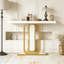Canapé console moderne en faux marbre avec lumières DEL