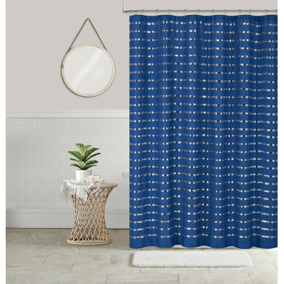 Rideau de douche à rayures