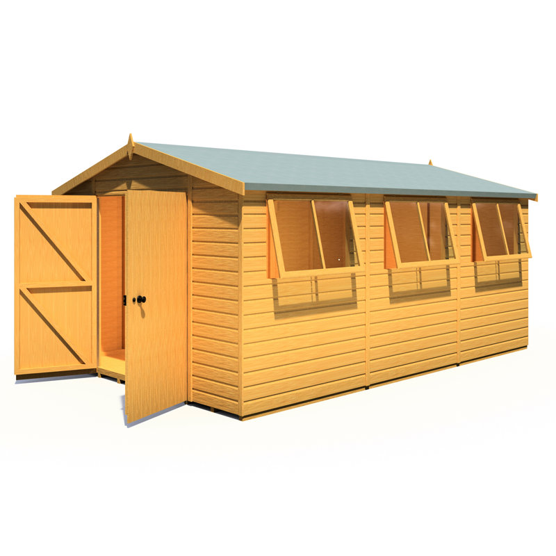 Shire 10 Ft. W x 15 Ft. D Workshop Shed, No