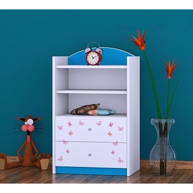 Sylvia 96cm H X 60cm W Kids Cube, Blue