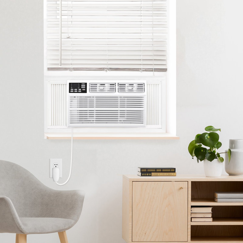 Whirlpool 18,000 BTU 230V Window-Mounted Air Conditioner with Remote Control, 18000