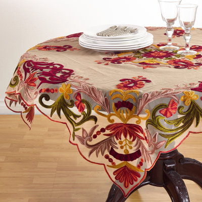 Esaah Alessandra Embroidered Tablecloth