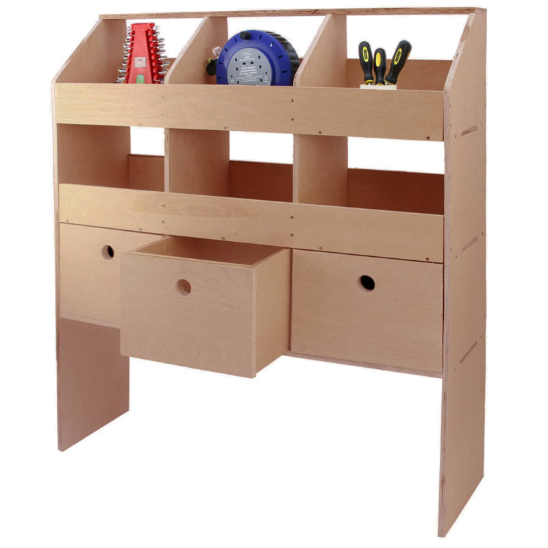 Redpath 102cm W Solid + Manufactured Wood Storage Rack