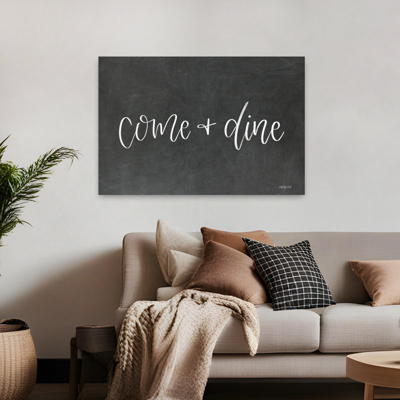 «Come Dine», art contemporain abstrait, H 32 po x l 48 po