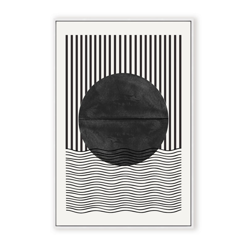 BaB No10. Print by The Miuus Studio, 36" H x 24" W x 1.125" D, Black, Framed Matted Print