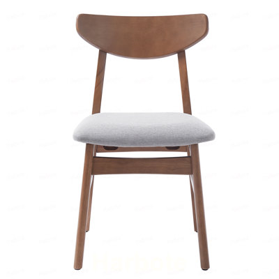 Ensemble de table moderne 3 pièces - table d'appoint triangulaire et 2 chaises courbées en bois, finitions minimalistes brun clair peu encombrantes pour le salon, la cuisine, les petits espaces, faciles à assembler