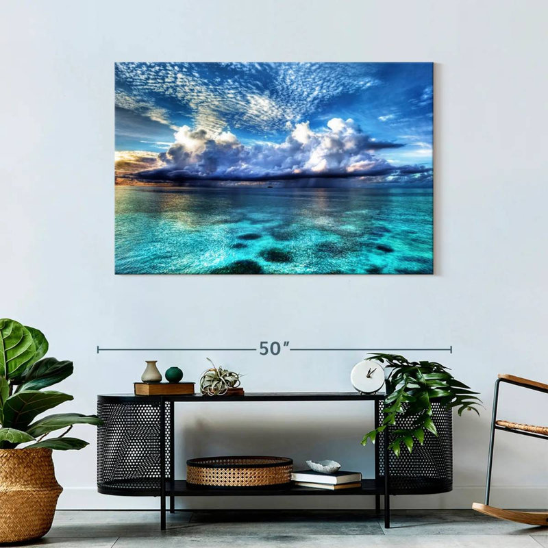 Impression sur toile Cozumel Ocean View, H 30 po x l 45 po x P 1,25 po
