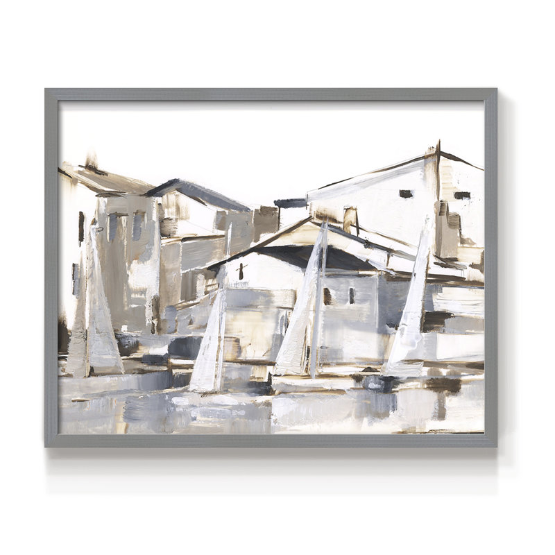 Right Conditions I -Framed Print - Restickable, Gray, 11" H x 14" W