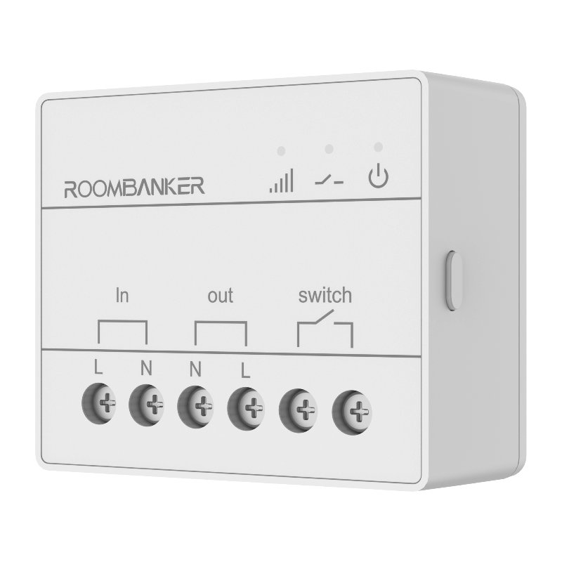 Roombanker High-Voltage Smart Wall Switch - Energy Monitoring & Circuit Protection, Compatible with Standard 86 Box