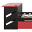 Lit plateforme double avec bureau et lit gigogne simple, structure de lit de jour en bois avec port USB-780355106
