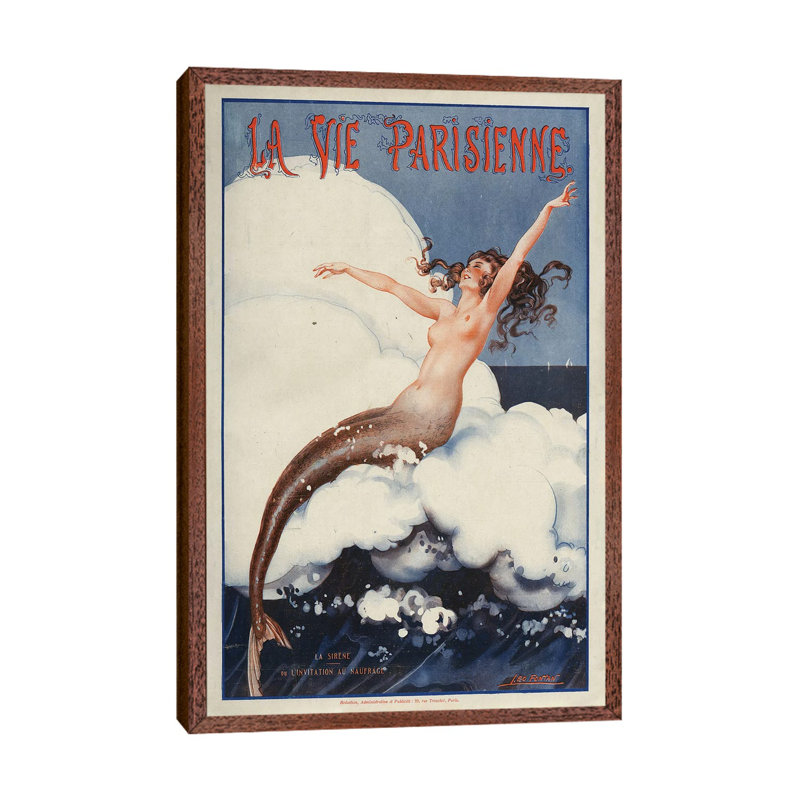 1924 La Vie Parisienne Magazine Cover by Leo Fontan - Print on Canvas, 101.6cm H x 66.04cm W x 3.81cm D