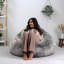 icon Cocoon Faux Fur Bean Bag Natural Bean Bag Chairs-73115865
