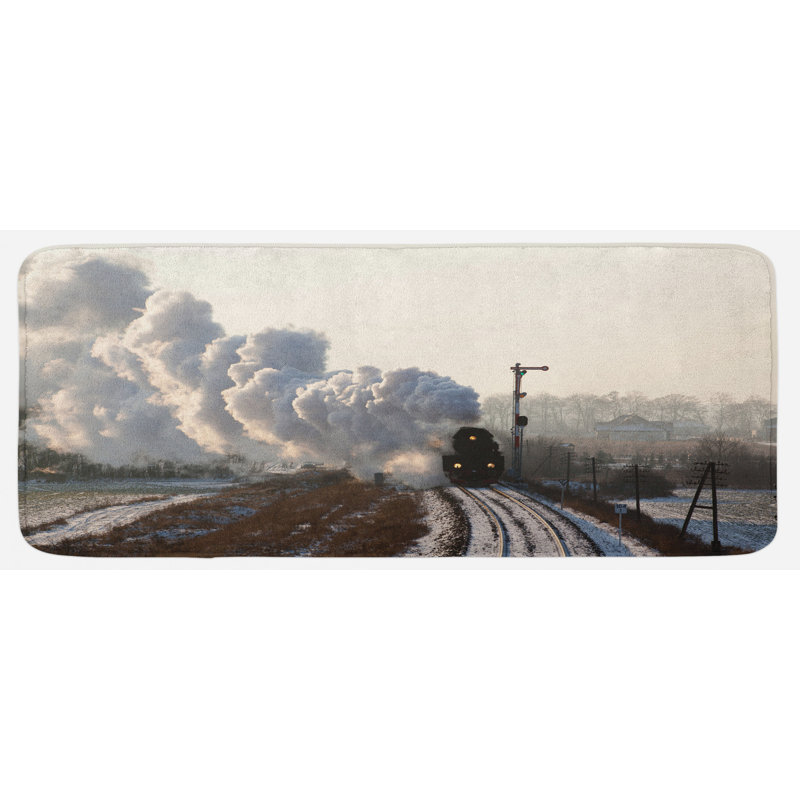Tapis de cuisine de moteur à vapeur