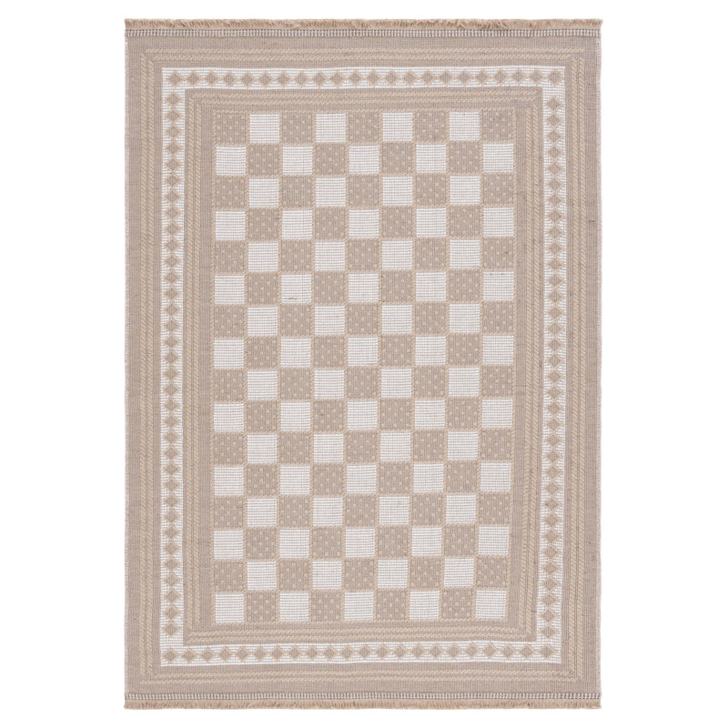 Tapis à motif géométrique Orrego, Rectangle 4 pi x 6 pi