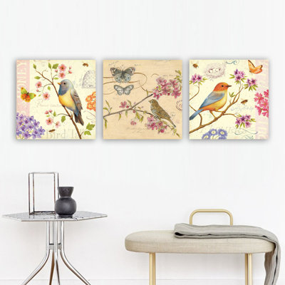 Ensemble de 3 impressions sur toile tendue