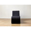 Chaise longue avec mousse haute, conception ergonomique, housse amovible lavable en noir chaise noire, noyau en mousse,-130844444