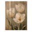 Danse de sérénité blanche - Art mural en bois de tulipes - sur bois de pin naturel-2101416655