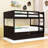 Wood Full Over Full Bunk Bed With Twin Trundle And Guardrails-343341553