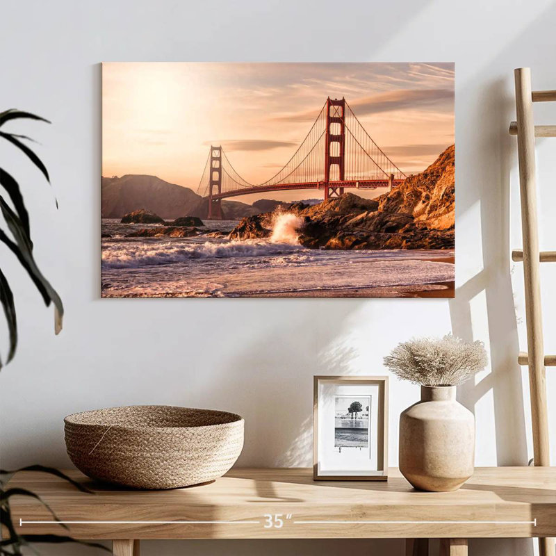 Lilie Sunlit Golden Gate Bridge, H 16 po x l 24 po