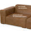 Rex 4 - Piece Modular Genuine Leather Reversible L-Sectional-98738247