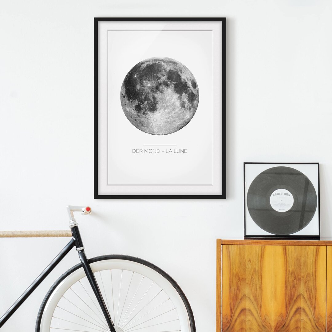 Gerahmter Grafikdruck La Luna - Der Mond