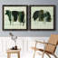 Woodgrain Cow - ensemble de 2 peintures sur toile encadrées-280097163-280097159