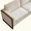 Canapé modulaire carré en L 2 pièces à accoudoirs carrés, salons, chambres à coucher, bureau d'appartement