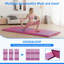 Tapis de gymnastique épais multicolore 4 pi x 10 pi x 2 po Polar Aurora