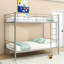 Lit superposé en métal avec échelle durable et conception convertible-726785465-726785466
