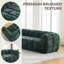 Canapé moderne en mousse de chenille, conception de nuage matelassé pour la maison et les appartements