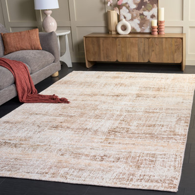 Tapis en rouille clair tissé à la main Bedford