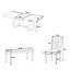 Ensemble de table de salle à manger en bois extensible Farmhouse-1663238888-1663238890
