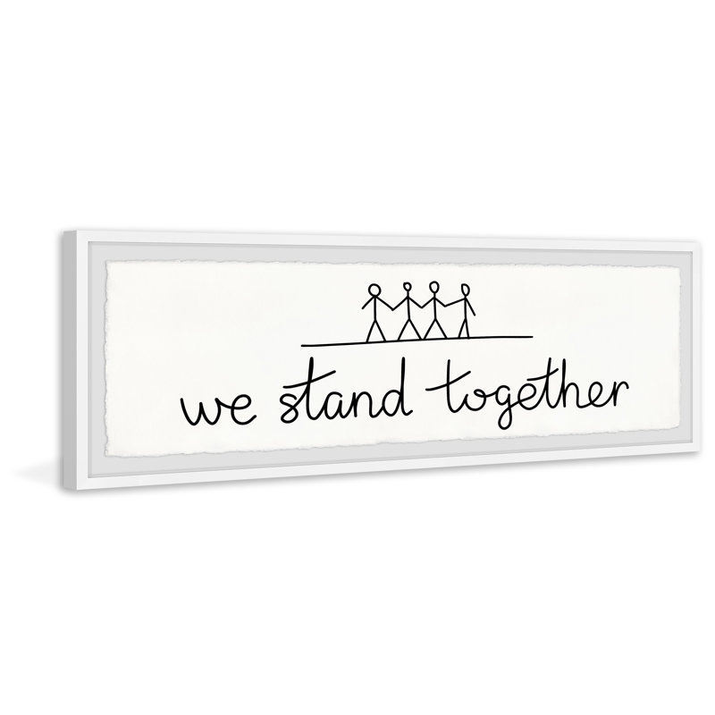 «Lewallen Stand Together», reproduction encadrée, H 10 po x l 30 po x P 1,5 po