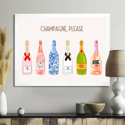 Champagne, Please Happy Hour - Champagne Wall Art