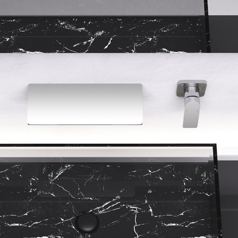 Waterfall Faucet For Bathroom Sink - , Single, , High-Class Brass Unit, 11.53In Depth, 4.75In Width, 16.27In Height, 12.1Lb Weight In Single Performance, Wall Mounted,  Material