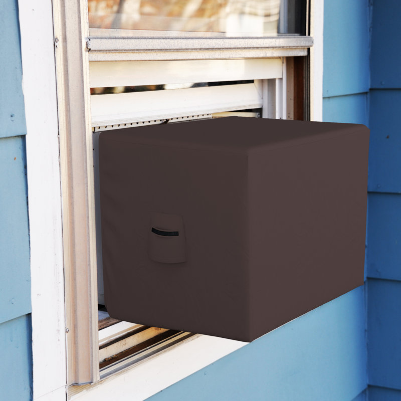 HeavyDuty Waterproof Outdoor Window Air Conditioner Cover, UV Resistant Outside Window AC Unit Cover, 19" H x 27" W x 23" D