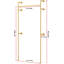 Wall Mounted Display Garment Rack for Home